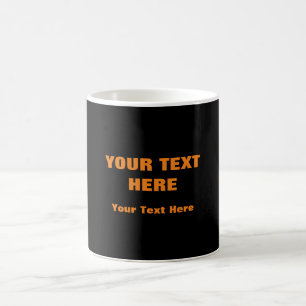 Taza De Café Añadir texto personalizado reemplazar con eslogan 