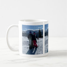 Taza De Café Añadir tres fotos personalizadas