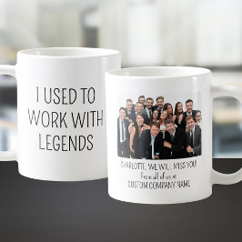 Taza De Café Añadir tu foto - Solía Trabajar Con Leyendas