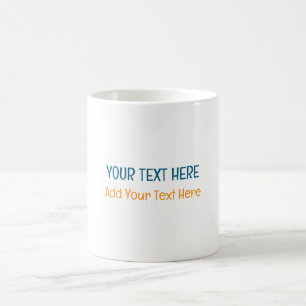 Taza De Café Añadir tu propio eslogan de texto Minimalista mode