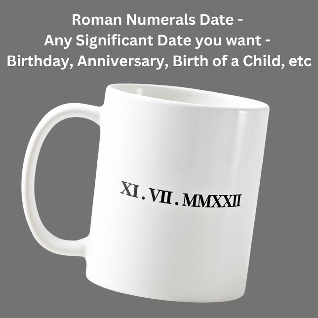 Taza De Café Añadir Una Fecha De Nacimiento, Aniversario, Nombr (Subido por el creador)