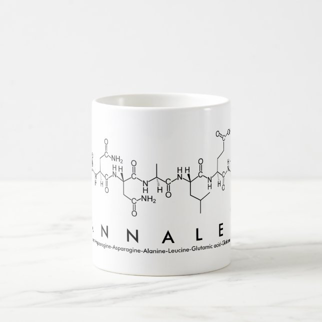 Taza De Café Analee peptide name mug (Centro)