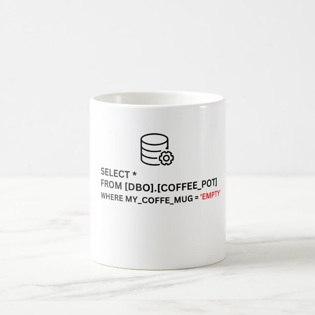 Taza De Café Analista de datos único (Centro)