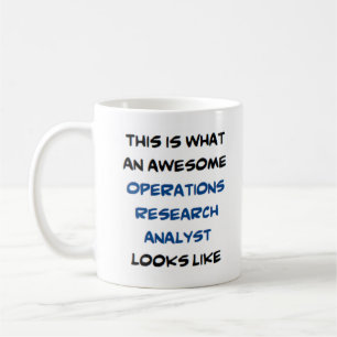 Taza De Café analista de investigación de operaciones, impresio