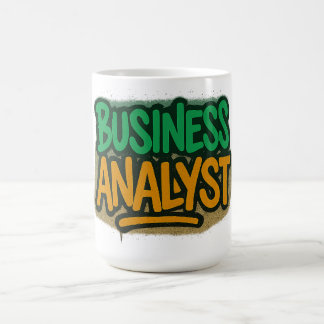 Taza De Café Analista de Negocios Estilo Grafiti