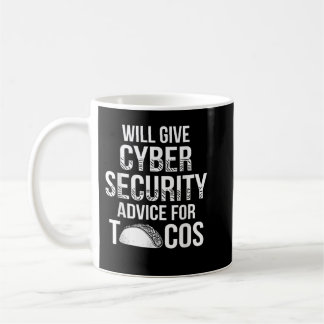 Taza De Café Analista de TI de ciberseguridad Sección de Tecnol