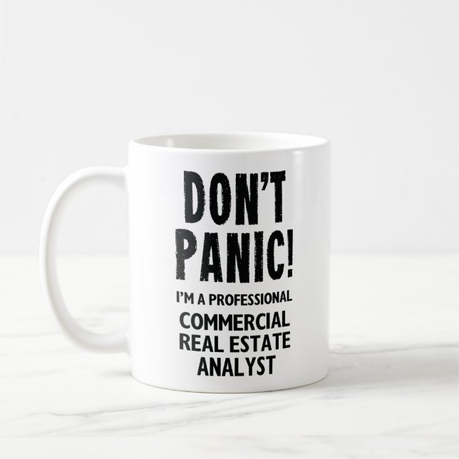 Taza De Café Analista inmobiliario comercial (Izquierda)