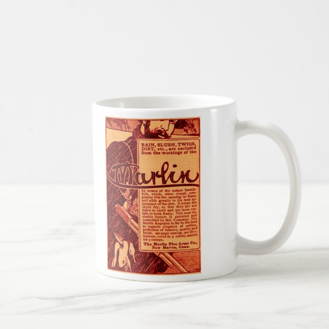 Taza de café anaranjada del anuncio del arma de (Derecha)