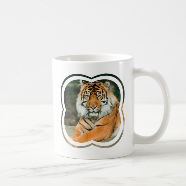 Taza de café anaranjada del tigre (Derecha)