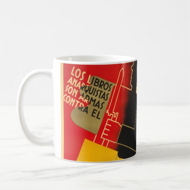 Taza De Café Anarquista de la guerra civil española/poster raro (Izquierda)