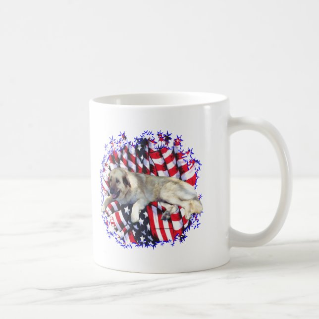 Taza De Café Anatolian Shepherd Dog Patriot (Derecha)