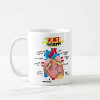 Taza De Café Anatomía Cardiólogos del Corazón Humano Médica Ana