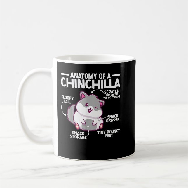 Taza De Café Anatomía De Chinchilla Chinchilla  (Izquierda)