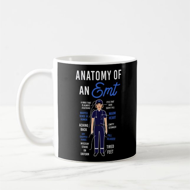 Taza De Café Anatomía De Emergencia De EMS De Un EMT (Izquierda)
