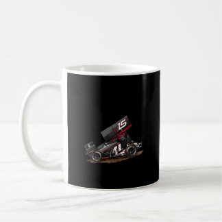 Taza De Café Anatomía de la Carreras de los Sprint-Cars de Dirt