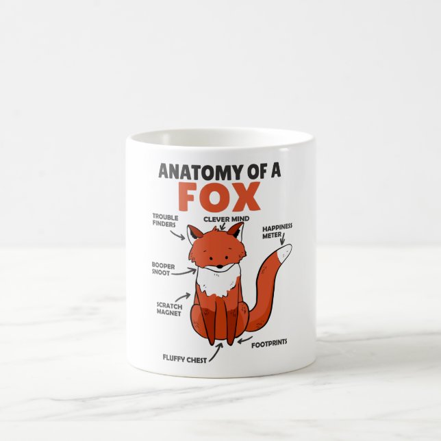 Taza De Café Anatomía De La Explicación De Fox Dulce (Centro)