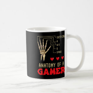 Taza De Café Anatomía De Los Amantes Del Juego De Videojuegos D