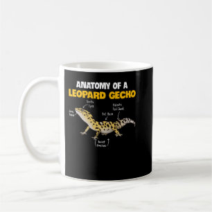 Taza De Café Anatomía De Un Gecko Leopardo 