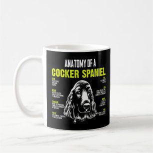 Taza De Café Anatomía De Una Función Cocker Spaniel De Perros