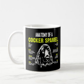 Taza De Café Anatomía De Una Función Cocker Spaniel De Perros