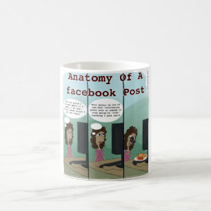 Taza De Café Anatomía de una publicación divertida en Facebook