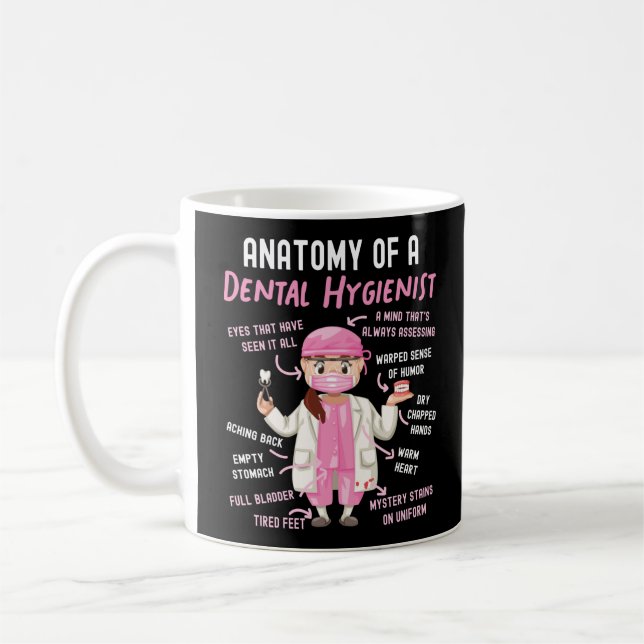 Taza De Café Anatomía Dental Higiénica Dental De Un Dental (Izquierda)