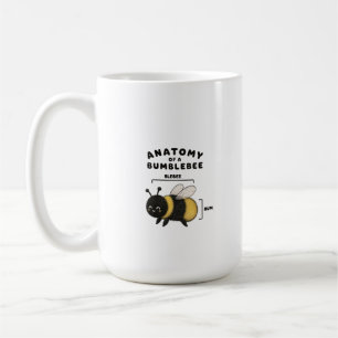 Taza De Café Anatomía Divertida De Un Abejorro Blebee Bum Lindo