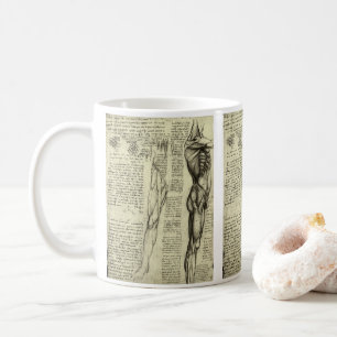Taza De Café Anatomía Humana Masculina de Leonardo da Vinci Mús