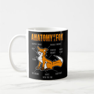 Taza De Café Anatomy Fox Furry Fursona