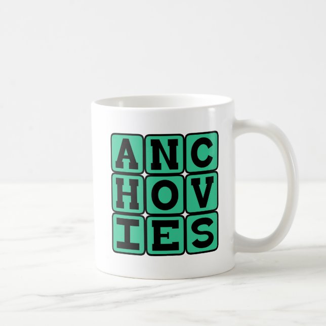 Taza De Café Anchoas, ingrediente para pizza (Derecha)