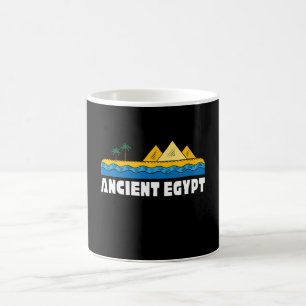 Taza De Café Anciana camiseta de Egipto, pirámides tee