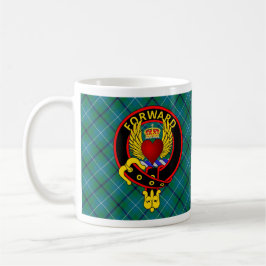 Taza De Café Anciano del corazón alado Douglas tartan mug
