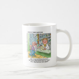 Taza De Café Anciano y la Farmacia Regalos Divertidos de Dibujo