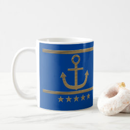 Taza De Café Ancla dorada, símbolos del amor.