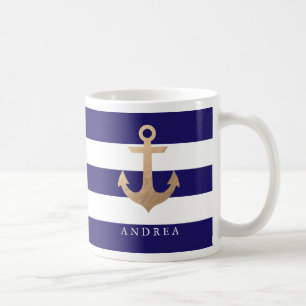 Taza De Café Ancla náutica personalizada del  
