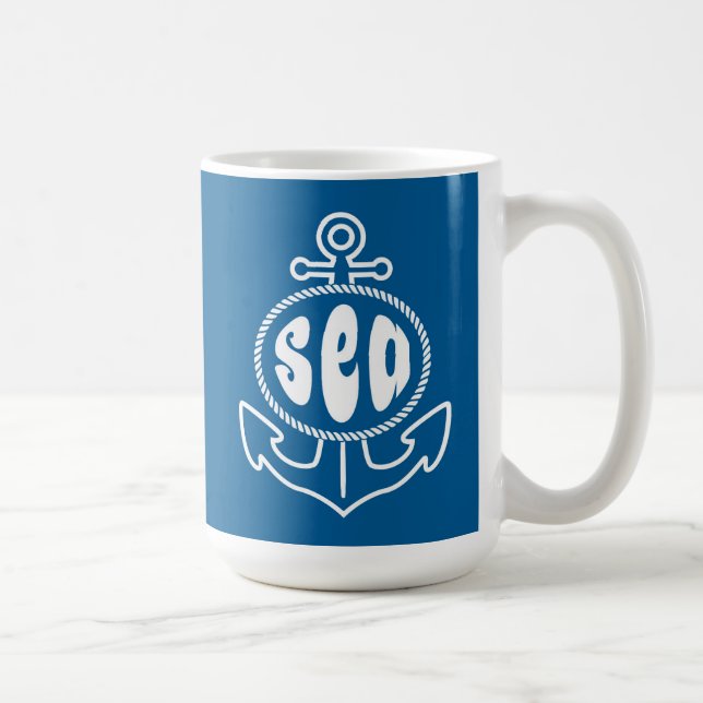 Taza De Café Ancla y el mar (Derecha)