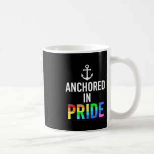 Taza De Café Anclado en orgullo – Minimalista navegación náutic
