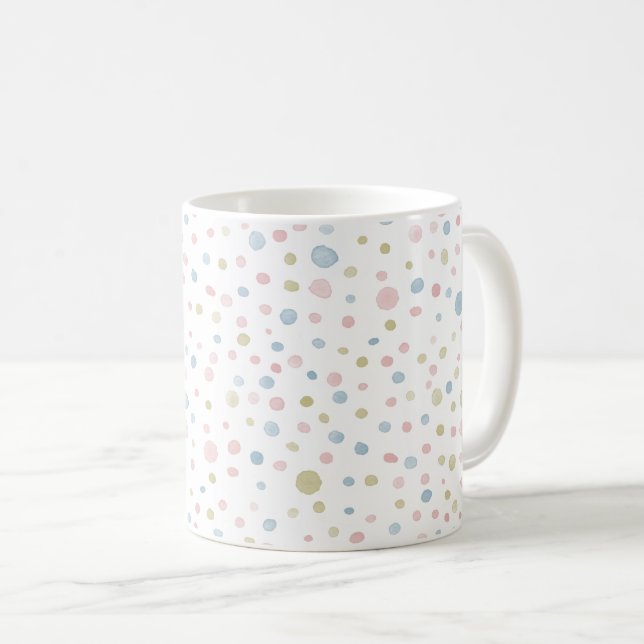Taza De Café Andie Confetti Water Dots Classic Mug (Anverso derecho)