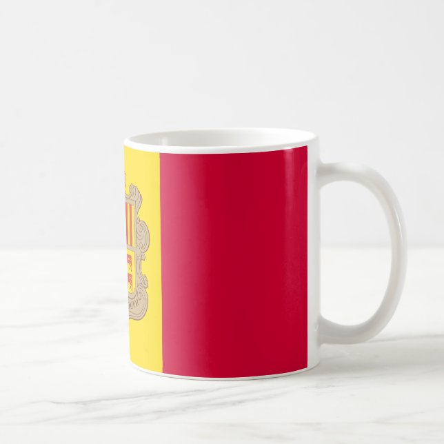 Taza De Café Andorra Bandera País Café Mug, Mug Para Hombres Y  (Derecha)