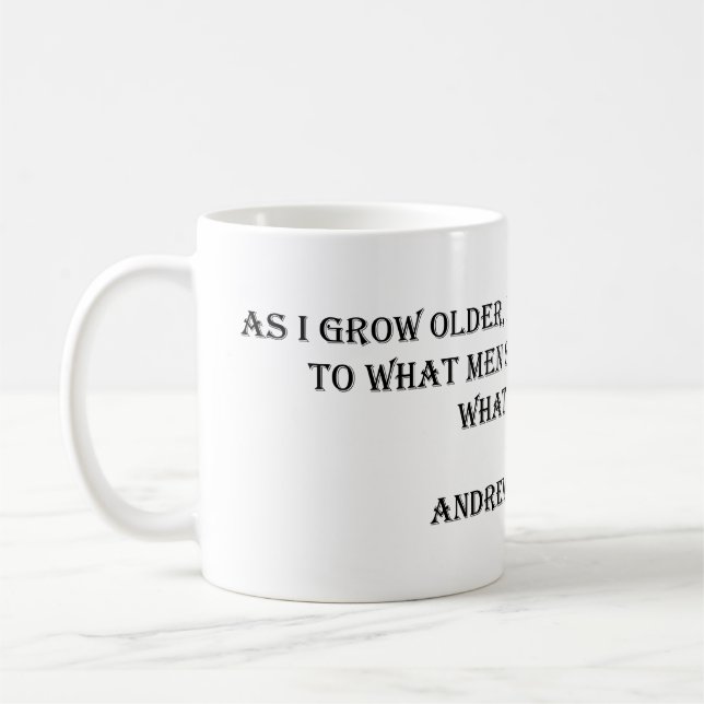 Taza De Café Andrew Carnegie cita Mug (Izquierda)