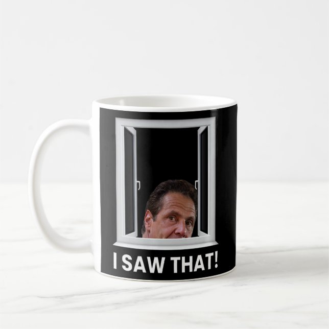 Taza De Café Andrew Cuomo Vi Que Te Observaba (Izquierda)
