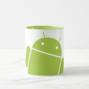 Taza de café androide