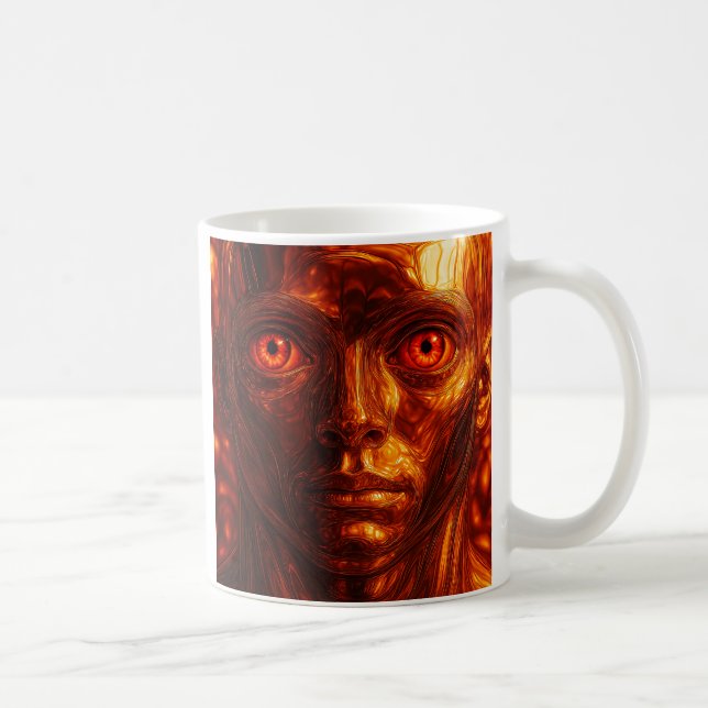 Taza De Café Androïde yeux rouges (Derecha)