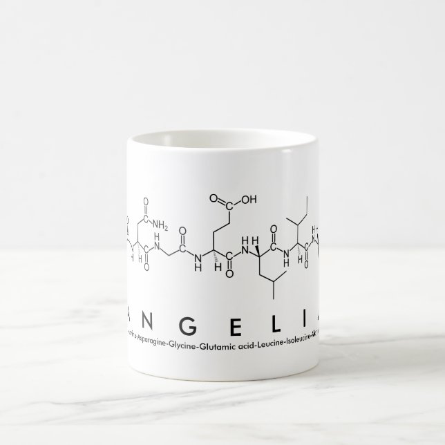 Taza De Café Anelia peptide name mug (Centro)