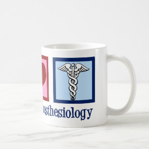 Taza De Café Anestesiología del amor por la paz