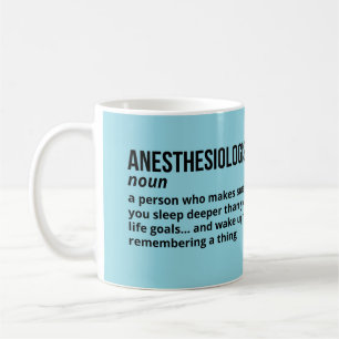 Taza De Café Anestesiólogo Coffee Mug - Definición divertida