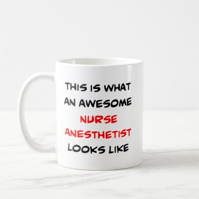 Taza De Café anestesista de enfermería, impresionante (Izquierda)