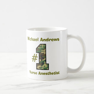 Taza De Café Anesthetist de la enfermera del número uno