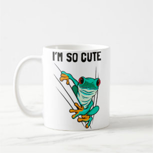 Taza De Café Anfibio Lurche Rana Verde Bonita