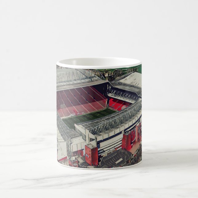 Taza De Café Anfield Stadium Liverpool - Artistic Watercolour (Centro)
